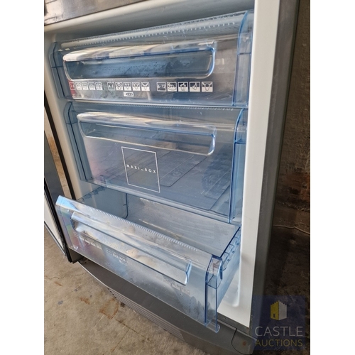 180 - AEG 'Santo' Silver Colour Fridge Freezer, (Model: 70408-KG), * Basic Test & Working When Lotted *
