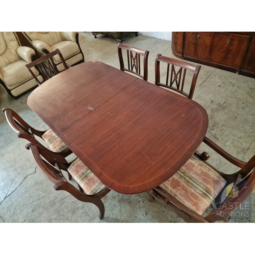 162 - Classical Style Extending Dining Table with Twin Pedestal Base, Tripod Legs and Claw & Ball Feet, (A... 