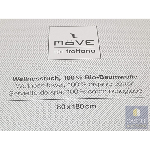 331 - 3x 'Move for Frottana' Wellness Bath Towels, Fuchsia Color, Made from 100% Organic Cotton (Approx. 8... 