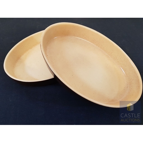 339 - 4x Oval Serving Dishes (Approx. 2x Big 36cm x 25cm Each and 2x Small 21.5cm x 15cm Each), Together 1... 
