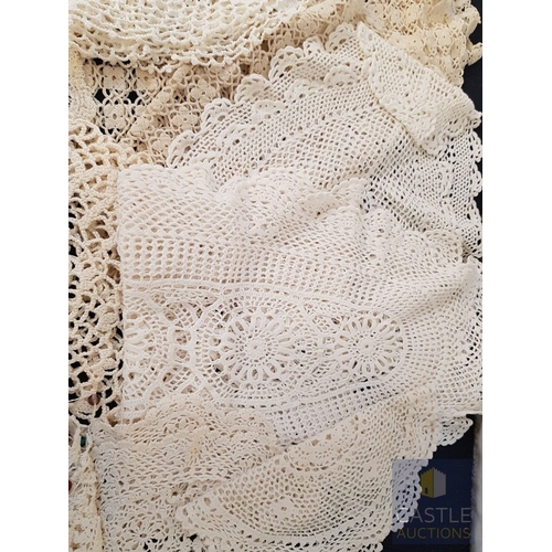 343 - Beautiful Collection of Hand Made Traditional Table Cloth, Napkins and Other (Approx. x24 Pcs), Toge... 