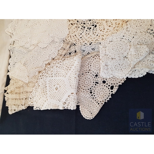 343 - Beautiful Collection of Hand Made Traditional Table Cloth, Napkins and Other (Approx. x24 Pcs), Toge... 