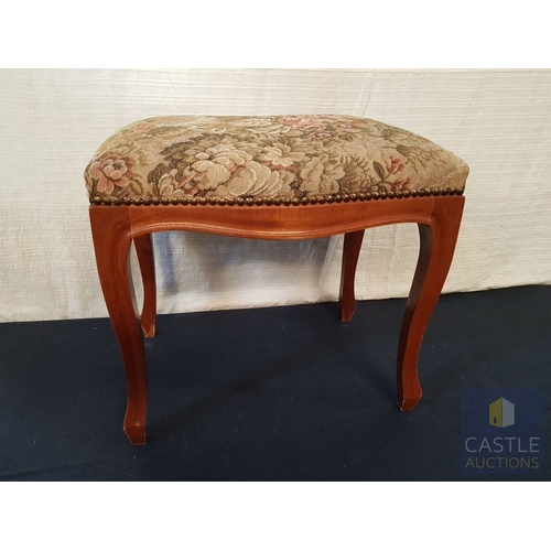 344 - Retro Style Padded Dressing Table Stool.