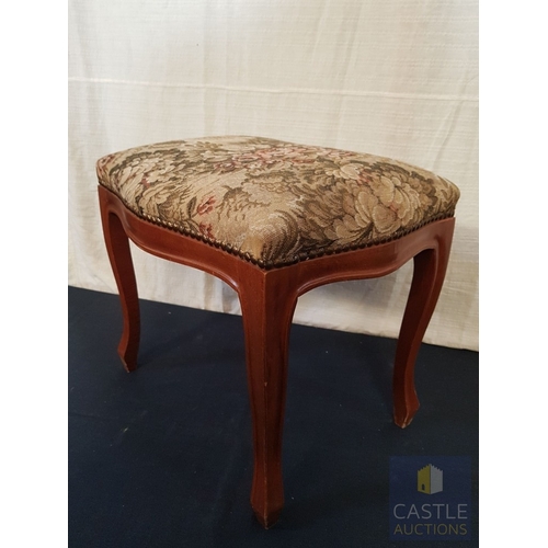 344 - Retro Style Padded Dressing Table Stool.