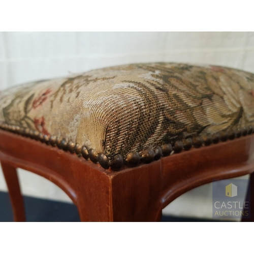 344 - Retro Style Padded Dressing Table Stool.
