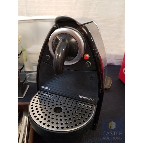 345 - Large Assorted Collection of Kitchen Items; Krups Coffee Maker Type XN 2100 (Untested), Scales, Tool... 