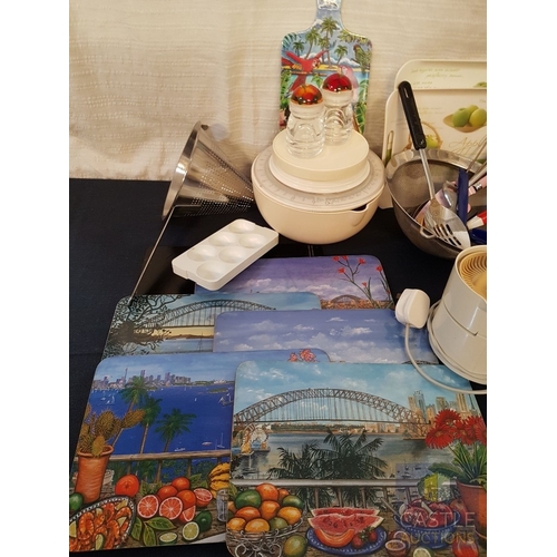 345 - Large Assorted Collection of Kitchen Items; Krups Coffee Maker Type XN 2100 (Untested), Scales, Tool... 