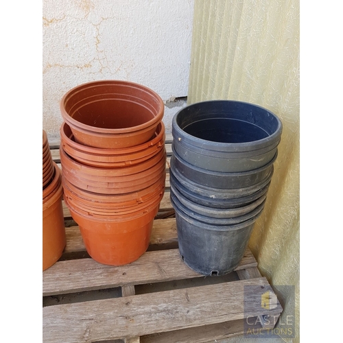 346 - More Than 70X Pcs of Assorted Collection Plastic Plant Pots, Different Sizes and Colors, (+70 Pcs)