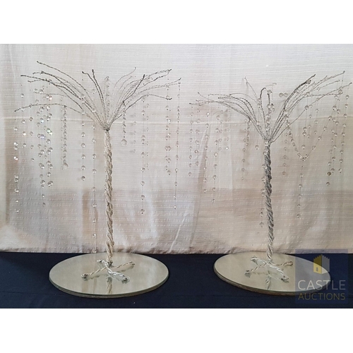 351 - DIY- Handcrafted Multifunction Decor (events/home/garden); Shimmer Willow Style Trees (Approx. H:70c... 