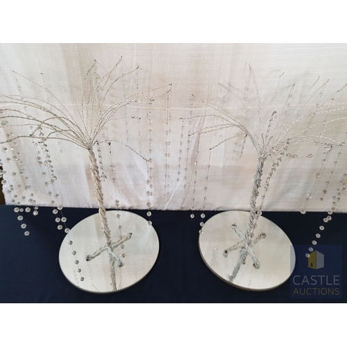 351 - DIY- Handcrafted Multifunction Decor (events/home/garden); Shimmer Willow Style Trees (Approx. H:70c... 