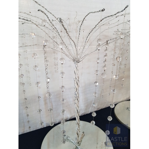 351 - DIY- Handcrafted Multifunction Decor (events/home/garden); Shimmer Willow Style Trees (Approx. H:70c... 