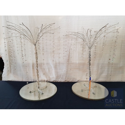 351 - DIY- Handcrafted Multifunction Decor (events/home/garden); Shimmer Willow Style Trees (Approx. H:70c... 