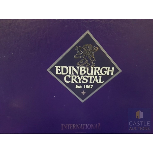 382 - Set of 6x Edinburgh Crystal Whisky Tumblers with Classic Pinwheel/Starburst Cut Design in Original D... 