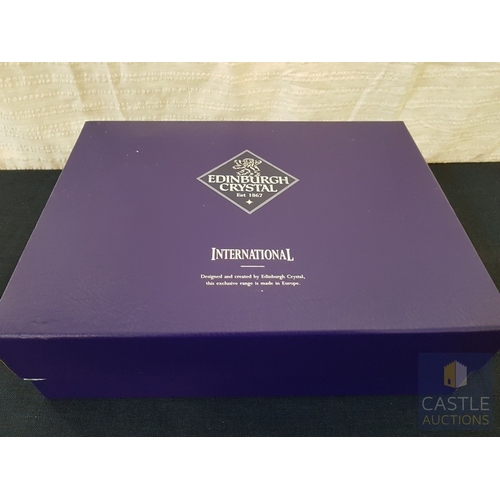 382 - Set of 6x Edinburgh Crystal Whisky Tumblers with Classic Pinwheel/Starburst Cut Design in Original D... 