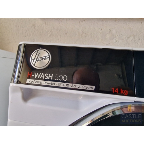 378 - HOOVER 'H-Wash 500' 14kg Washing Machine, with Eco-Power Inverter 1400 Spin, Active Steam, A+++ Ener... 