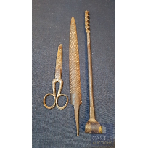 171B - Collection of Antique and Vintage Hand Tools, Inc. Early 20th Woodworking Plane Schroder Carety, Old... 