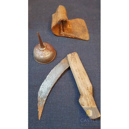 171B - Collection of Antique and Vintage Hand Tools, Inc. Early 20th Woodworking Plane Schroder Carety, Old... 