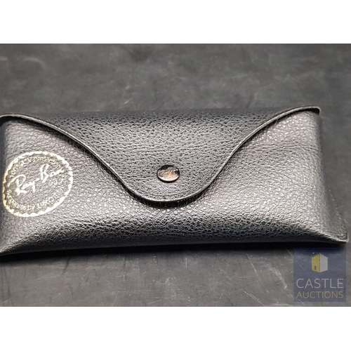 173B - Ray- Ban Sunglasses, Unisex Mirror Aviators' Made in Italy with Original Case, See Multiple Photos.