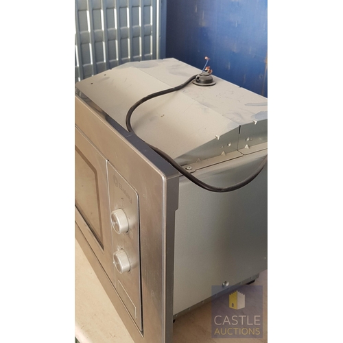 180B - Balay 3WMX1918 Integrated Microwave Oven, Silver, Untested.