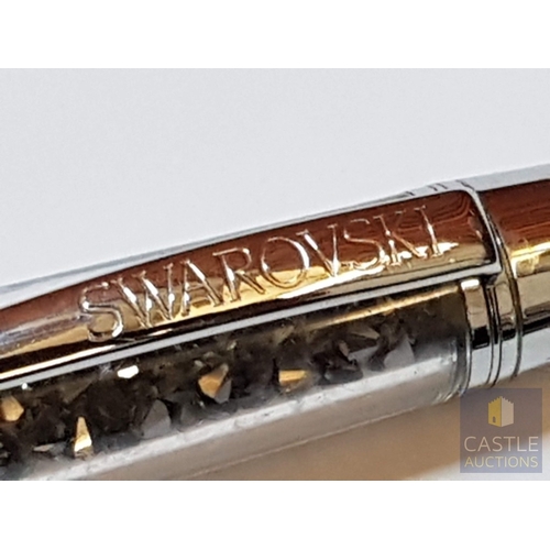 355 - Swarovski Crystalline USB Flash Drive (Dark Grey Crystal and Silver Tone), Untested.