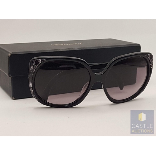 379 - Emilio Pucci Sunglasses, Model; EP690S, Black Acetate Frames and Floral Details.