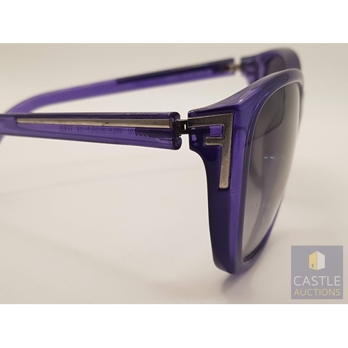381 - Fendi FS5219 Purple Cat-Eye Sunglasses with Case.