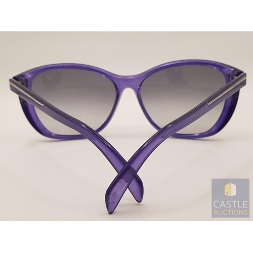 381 - Fendi FS5219 Purple Cat-Eye Sunglasses with Case.