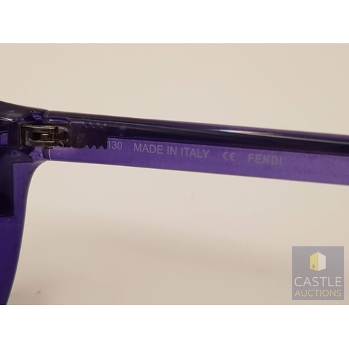 381 - Fendi FS5219 Purple Cat-Eye Sunglasses with Case.