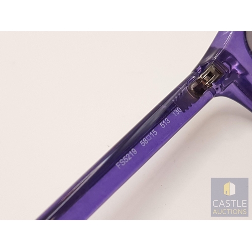 381 - Fendi FS5219 Purple Cat-Eye Sunglasses with Case.