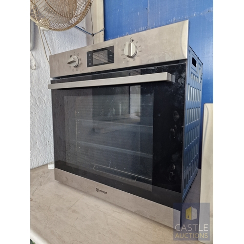 180C - INDESIT Built-In Electric Oven, Silver Colour, (Model: IFW 6544 IX), Untested