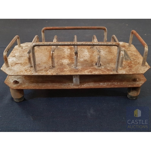 372 - Antique Victorian Rare Holding Rectangular Base for Coal Clothes Iron (Approx. 28.5cm x 15cm x 10.5c... 