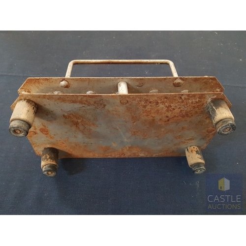 372 - Antique Victorian Rare Holding Rectangular Base for Coal Clothes Iron (Approx. 28.5cm x 15cm x 10.5c... 