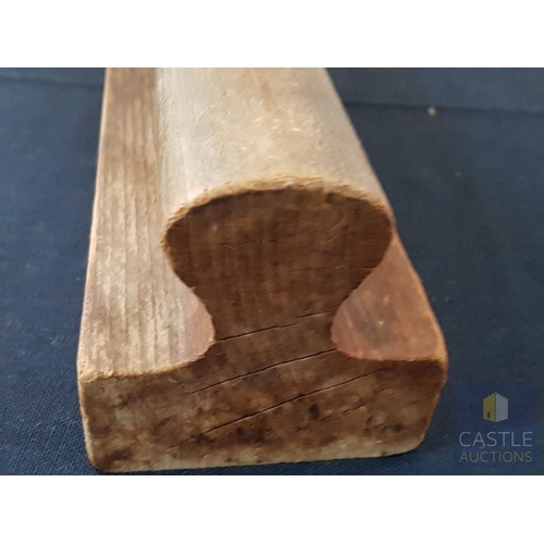 373 - Antique Wooden Stamping Block, Used When Ironing Made-to-Measure Suits, (Approx. 9cm x 25cm x 9cm)