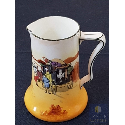 374 - Vintage Royal Doulton 'Coaching Days', Series Ware Jug, Originally Designed by Victor Venner (Circa ... 