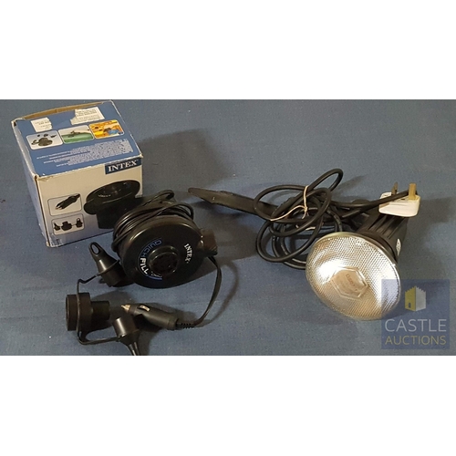 754J - 'Intex' Quick Fill Electric Air Pump (Original Box),Together Spoot Flood CN E 27, Osram, Portable Ha... 