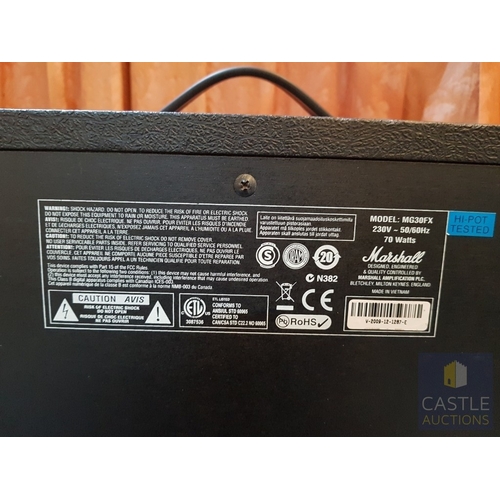 760J - Marshall MG30FX 70-Watt Amplifier (Approx. 21cm x 47cm x 41cm), Untested