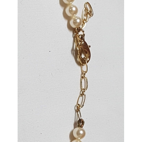 783J - 'Rosita' Vintage Faux Pearls Elegant Set Presented in Original Shell-Shaped Boxes, Single Strand Sim... 