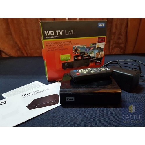 796J - WD TV HD LIVE, Media Player with R/C, Untested, Original Box.