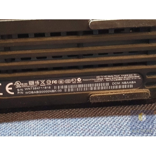 796J - WD TV HD LIVE, Media Player with R/C, Untested, Original Box.