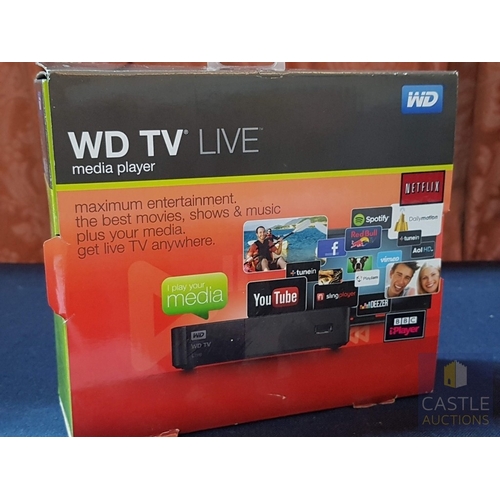 796J - WD TV HD LIVE, Media Player with R/C, Untested, Original Box.