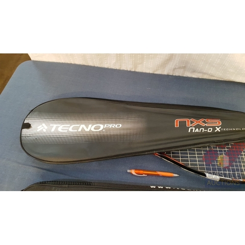 807J - 2 x Squash Racquets (Tecnifibre & TecnoPro)
Together With 2 Tubes Of Squash Balls, 3 In Each.