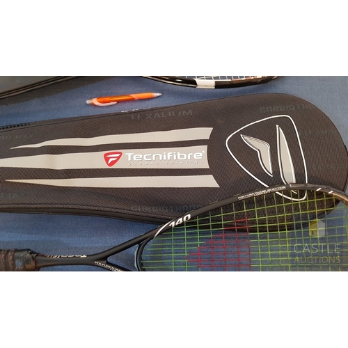 807J - 2 x Squash Racquets (Tecnifibre & TecnoPro)
Together With 2 Tubes Of Squash Balls, 3 In Each.