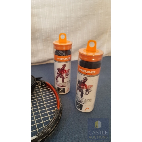 807J - 2 x Squash Racquets (Tecnifibre & TecnoPro)
Together With 2 Tubes Of Squash Balls, 3 In Each.