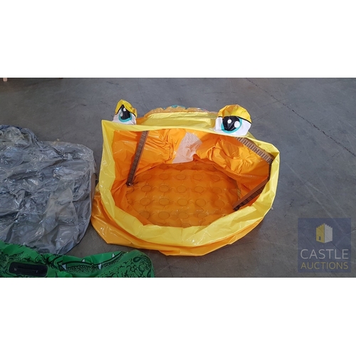 809J - 6 x Pool Inflatable's Together With A Pump. A/F