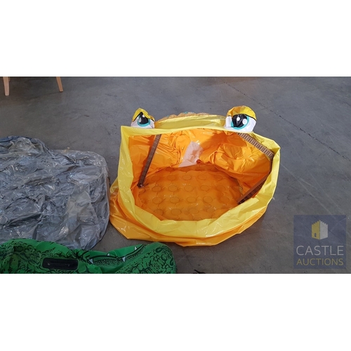 809J - 6 x Pool Inflatable's Together With A Pump. A/F