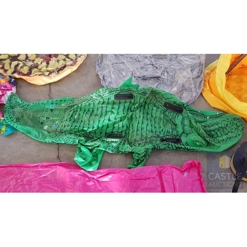 809J - 6 x Pool Inflatable's Together With A Pump. A/F