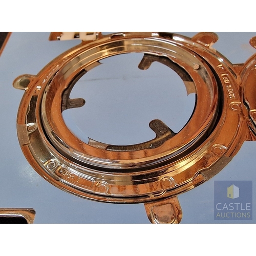 571M - Genuine 'Geberit'  Dual Flush Plate Mounting Frame Assembly Chrome, Unused, Original Box (Bathroom A... 