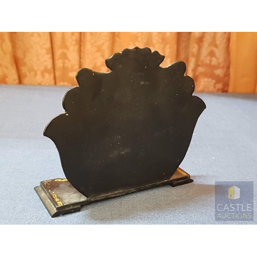 577M - Rare Complete Vintage Chinese Lacquerware Smoking Set/Desk Organizer (5x Pieces), Circa 40s, Hand Pa... 