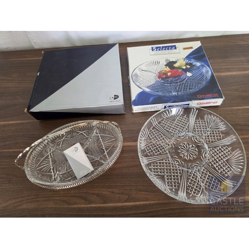 597M - 'Selecta' Round Glass Anti-Pasta / Snack Dish, with Original Box, Made in Italy, (Approx. Ø: 30cm), ... 