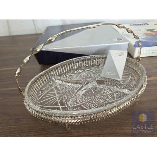 597M - 'Selecta' Round Glass Anti-Pasta / Snack Dish, with Original Box, Made in Italy, (Approx. Ø: 30cm), ... 